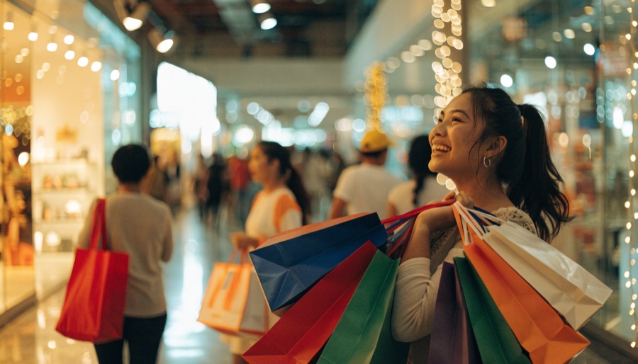 Mega-sale shopping in a Manila mall — Philippine shopping deals